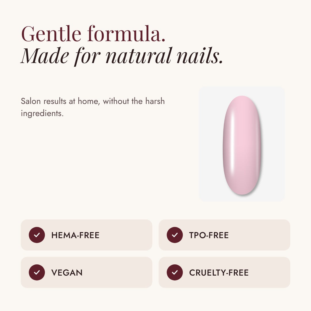 Liva gel neglelak pen 08 Babyrosa, skånsom formel