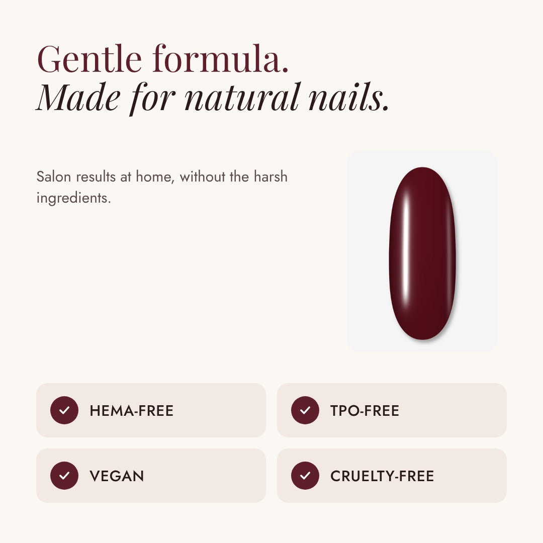 Liva gel neglelak pen 25 Bordeaux, skånsom formel