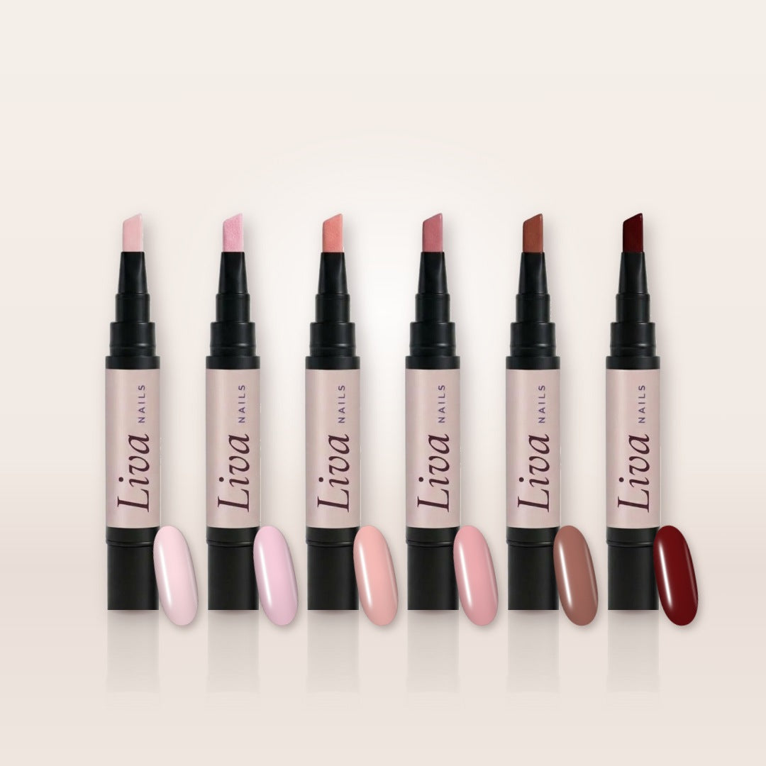 6 farver Rosé + gratis UV-lampe